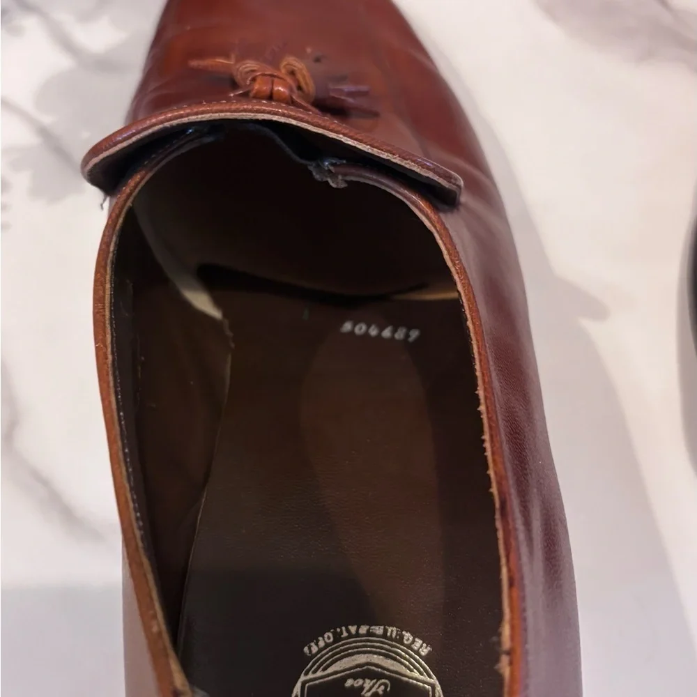 Florsheim Brown Leather Tassel Loafers